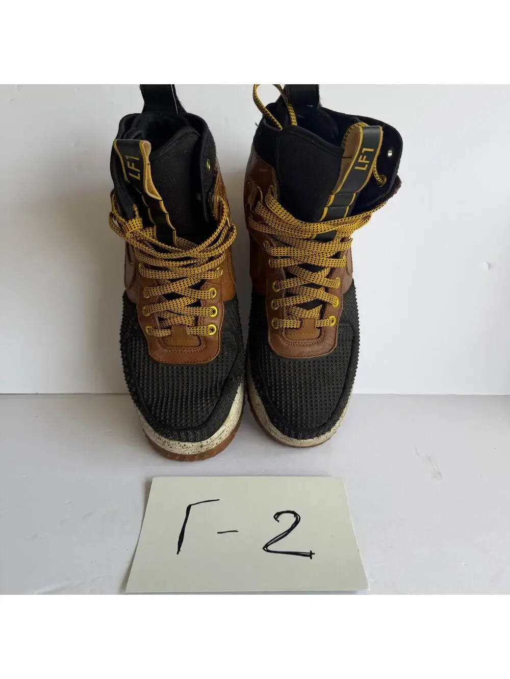 Nike Lunar Force 1 Duckboot Men's Waterproof High Top Boots Size 9.5 Brown/Black